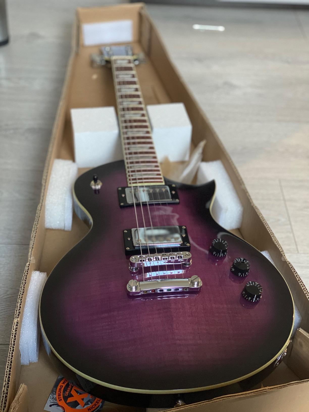ESP LTD Eclipse EC-256FM - See Thru Purple Burst customer photo 2