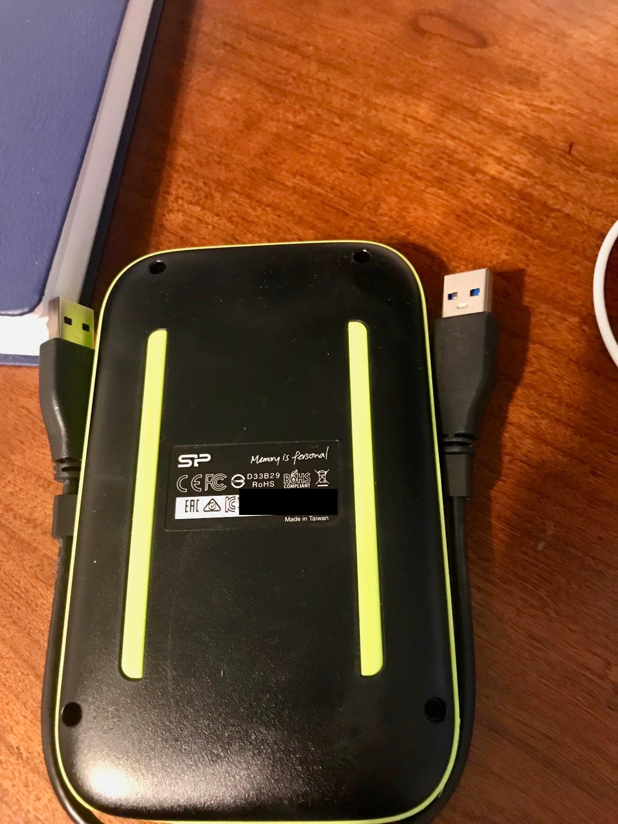 SP Silicon Power 2TB Rugged Portable External Hard Drive Armor A60 Shockproof USB 3.1 Gen1 for PC Mac Xbox and PS4 Black customer photo 1