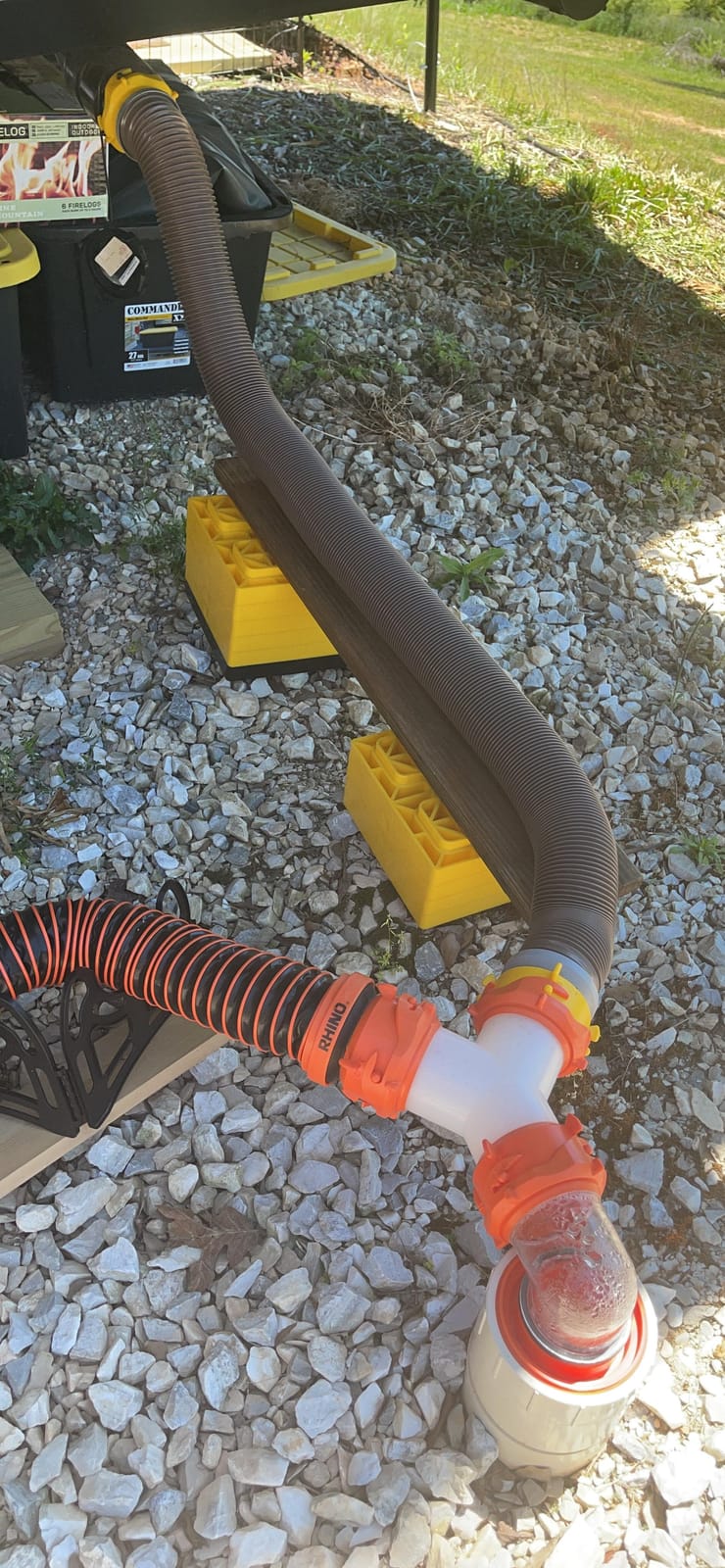 Camco Revolution 10-Foot Camper/RV Sewer Hose Kit - Features Pre-Attached 360-Degree Rotating Fittings - Includes Wire Guards (39639) customer photo 1