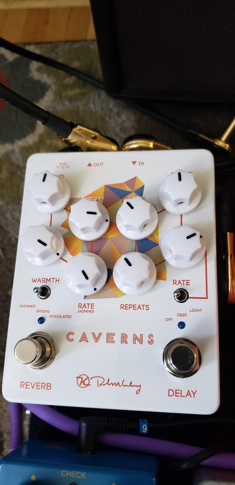 Keeley Caverns V2 Reverb and Delay Pedal, White (KCav2) customer photo 1