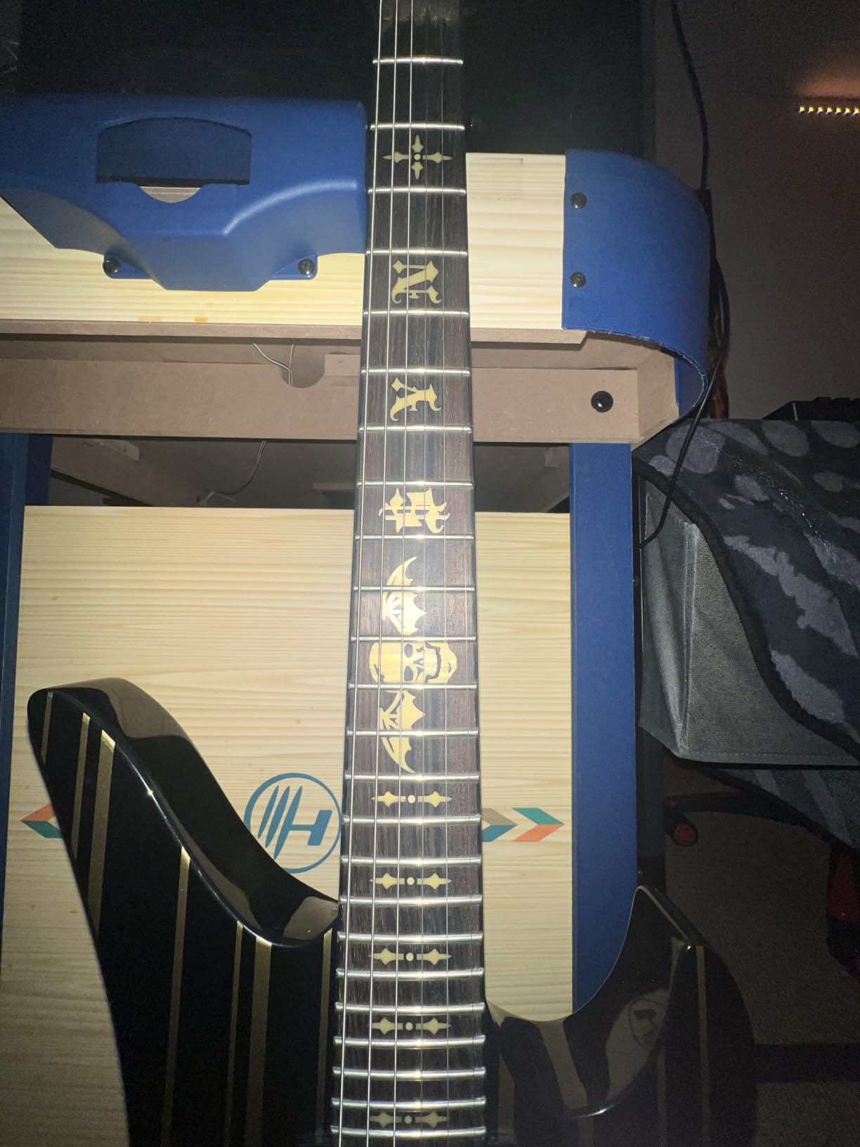 Schecter Synyster Gates Custom-S - Black with Gold Stripes customer photo 2