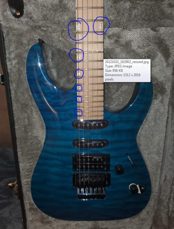 ESP LTD MH-203QM - See Thru Blue customer photo 2