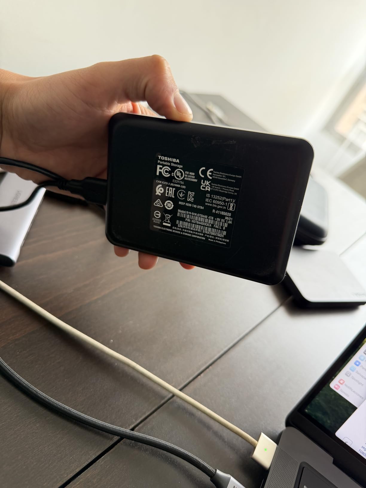 Toshiba Canvio Basics 2TB Portable External Hard Drive USB 3.0, Black - HDTB420XK3AA customer photo 2