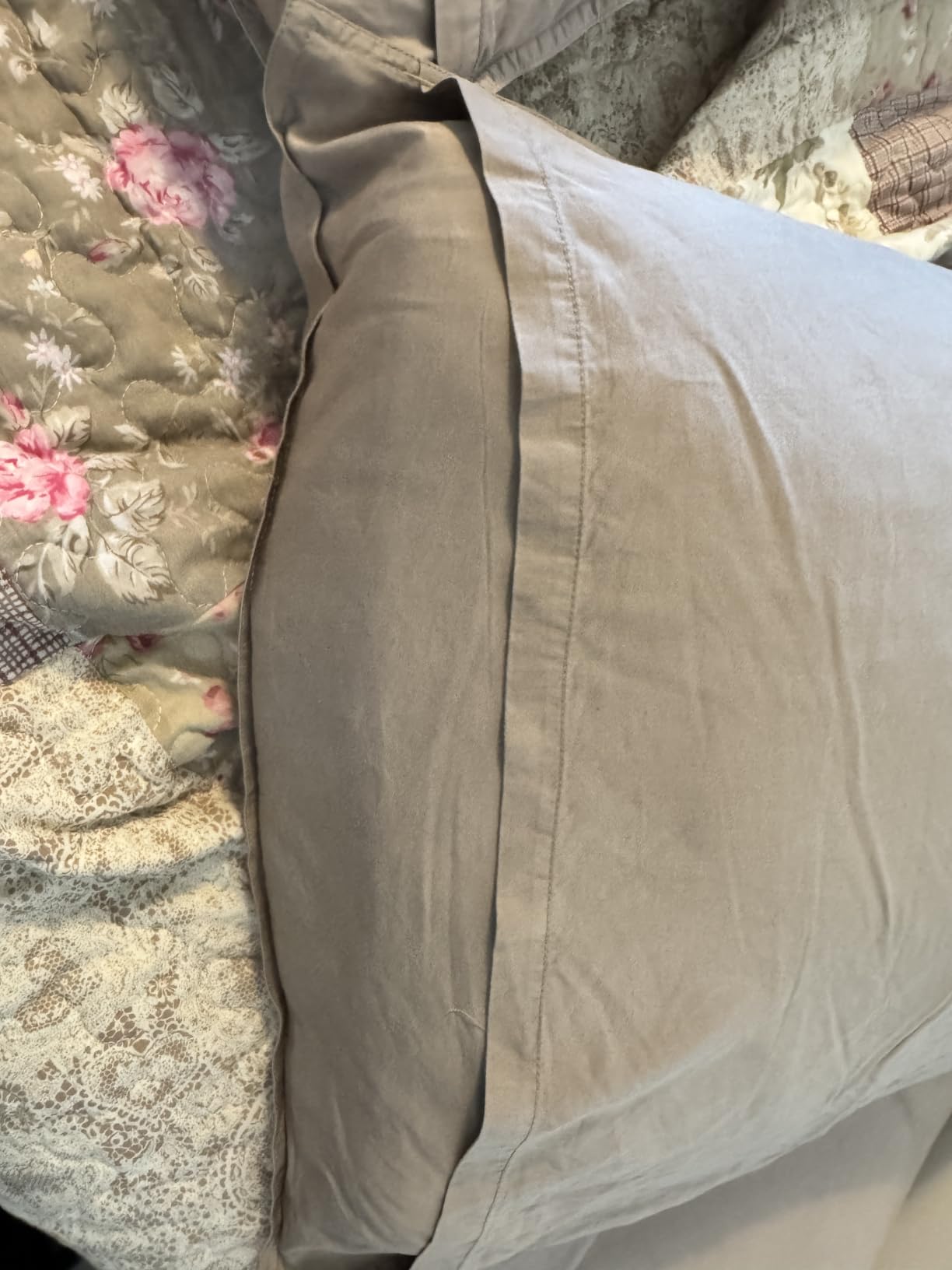 Pure Bamboo Queen Sheets, Genuine 100% Organic Viscose Derived from Bamboo Bed Sheet Set, Luxuriously Soft & Cooling, Double Stitching, 2 Year Quality Promise (Queen, Sea Glass) customer photo 2