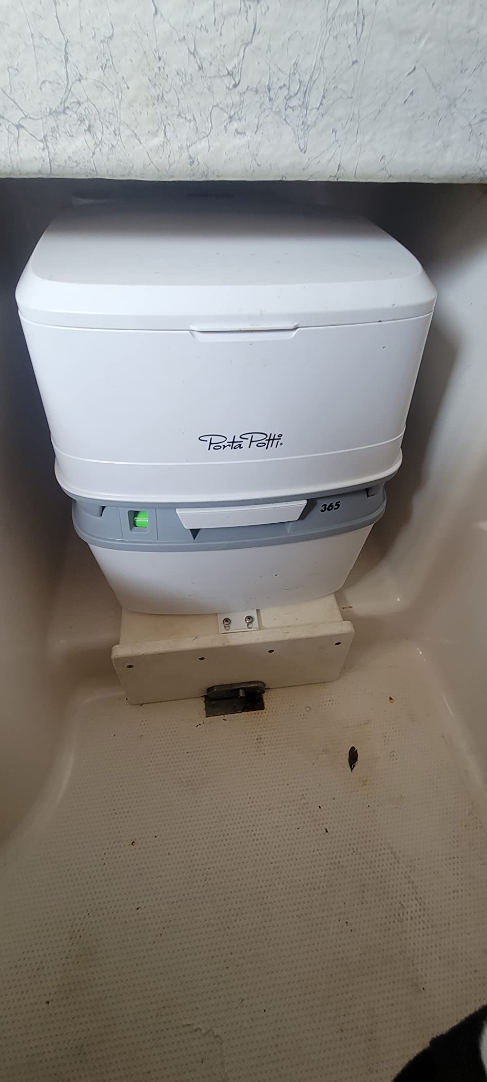 Porta Potti Thetford Porta Potti 365 Portable Toilet (for RV, Marine, Camping, Vans, Trucks, Healthcare) 92820, White customer photo 2