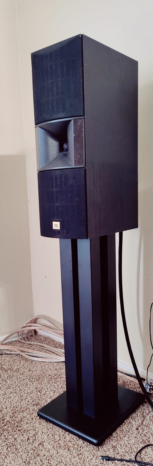 Monolith Speaker Stands - Sturdy Construction, Rectangular Columns, Rectangular Columns, 32 Inch, Black customer photo 2