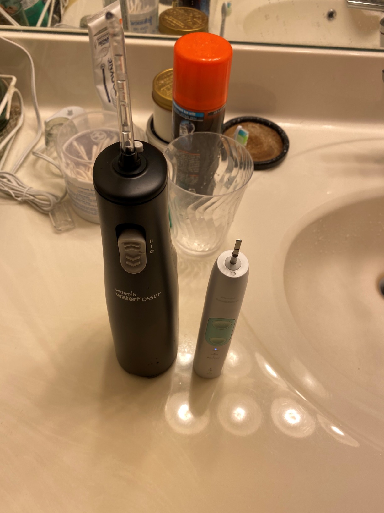 Waterpik Cordless Express Portable Water Flosser, 3 AA Batteries, White customer photo 1