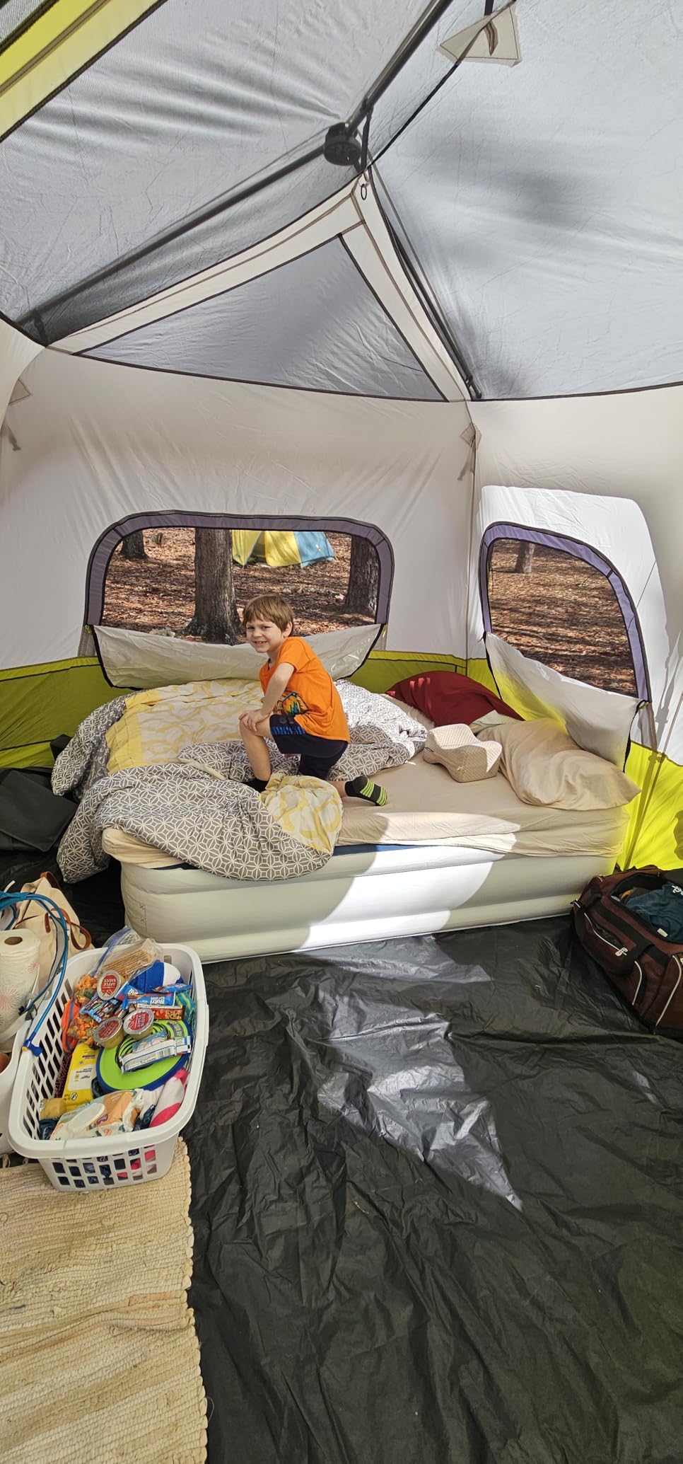 CORE Instant Cabin Tents | Family Cabin Multi Room Pop Up Tents Car Camping | Included Storage Pockets for Camping Accessories customer photo 2
