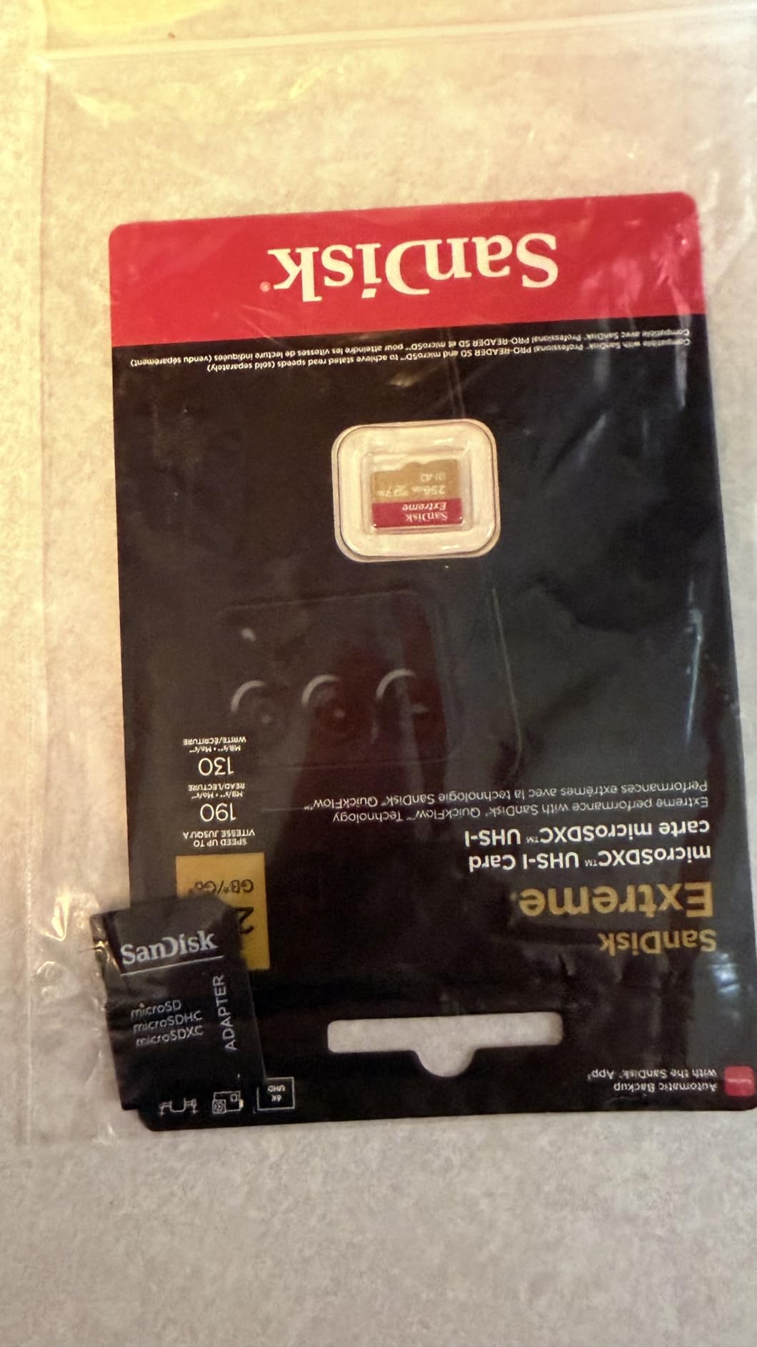 SanDisk 128GB Extreme microSDXC UHS-I Memory Card with Adapter - Up to 160MB/s, C10, U3, V30, 4K, A2, Micro SD - SDSQXA1-128G-GN6MA customer photo 1