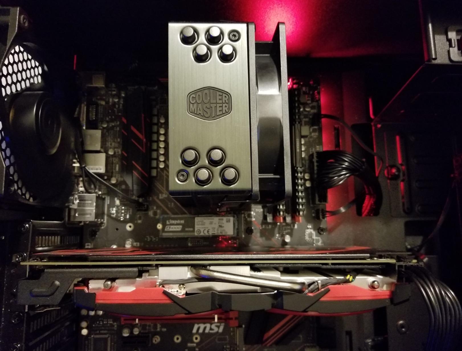 Cooler Master Hyper 212 Black CPU Air Cooler, 4 Heat Pipes, PWM Fan customer photo 1