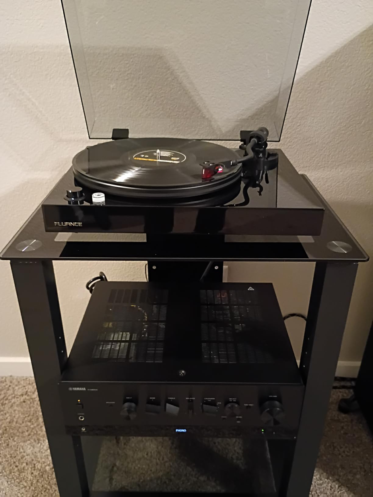 Fluance RT83 Reference High Fidelity Vinyl Turntable Record Player with Ortofon 2M Red Cartridge, Speed Control Motor, High Mass MDF Wood Plinth, Vibration Isolation Feet - Walnut customer photo 1
