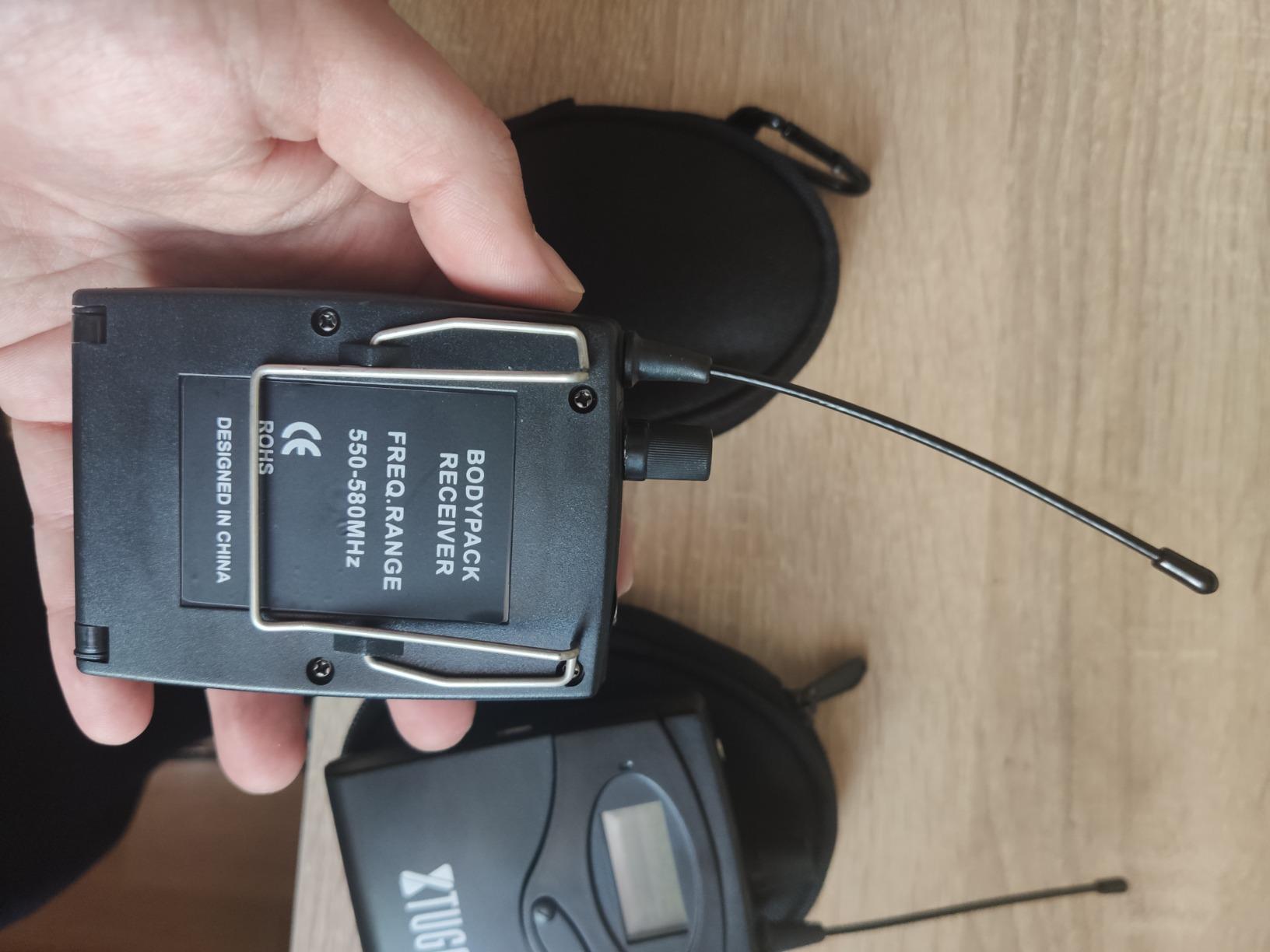 XTUGA in Ear Monitor System Delivering Zero Latency Audio Mixes with 250-350ft Range, Built-in Limiter Circuit and 2-Channel UHF Frequencies for Live Band Performance Monitoring (IEM1200 2 Bodypacks) customer photo 1