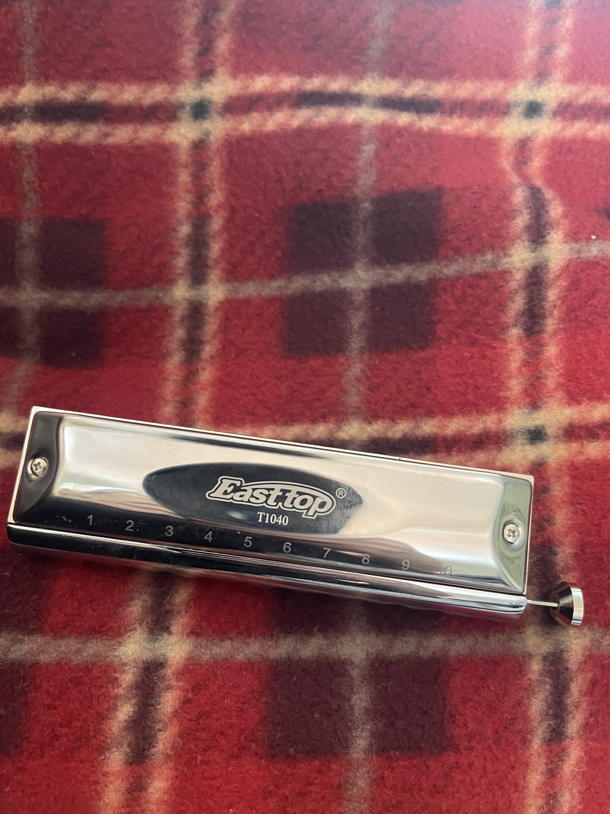 Chromatic Harmonica Key of C,10 Holes 40 Tones Professional Mouth Organ with Slide for Beginners Adults, Professionals and Students by East top as a gift customer photo 1
