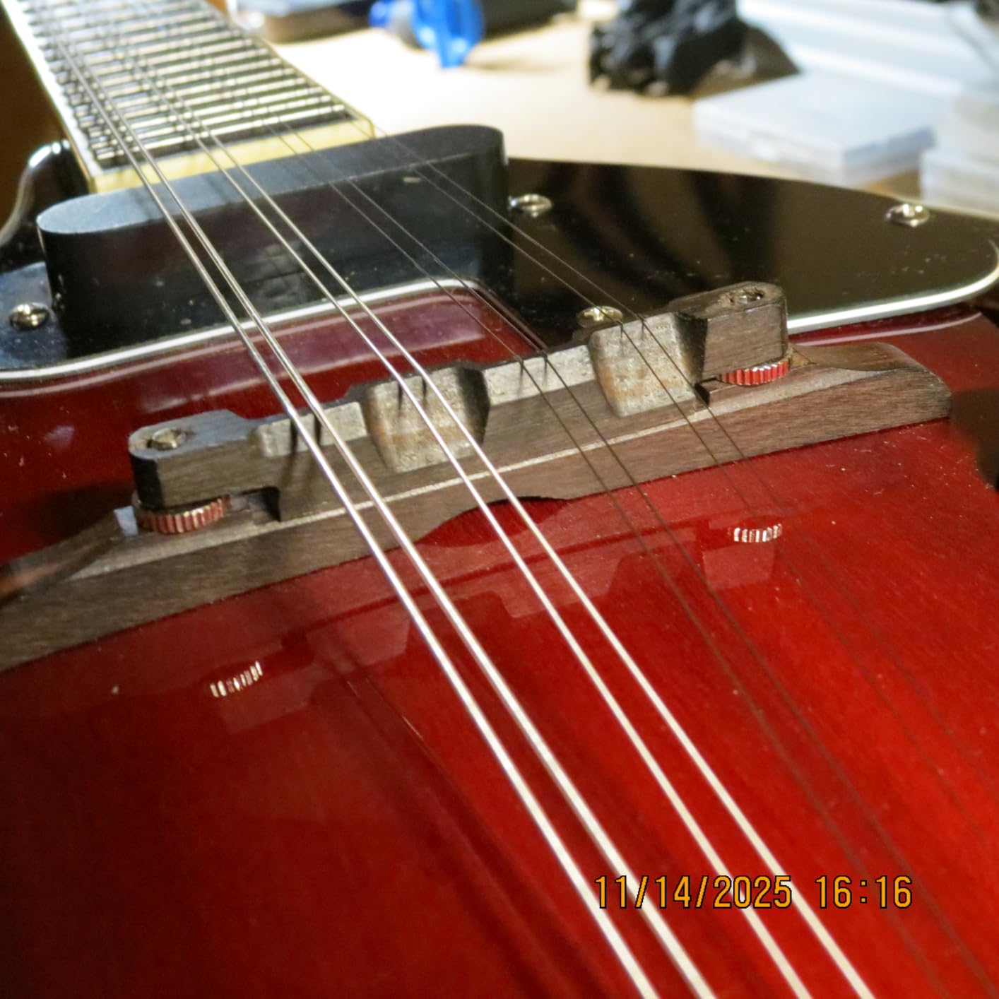 Vangoa Mandolin Musical Instrument A Style Acoustic Electric, 8 Strings Mahogany for Beginner Adults Teens, Red Burst customer photo 1