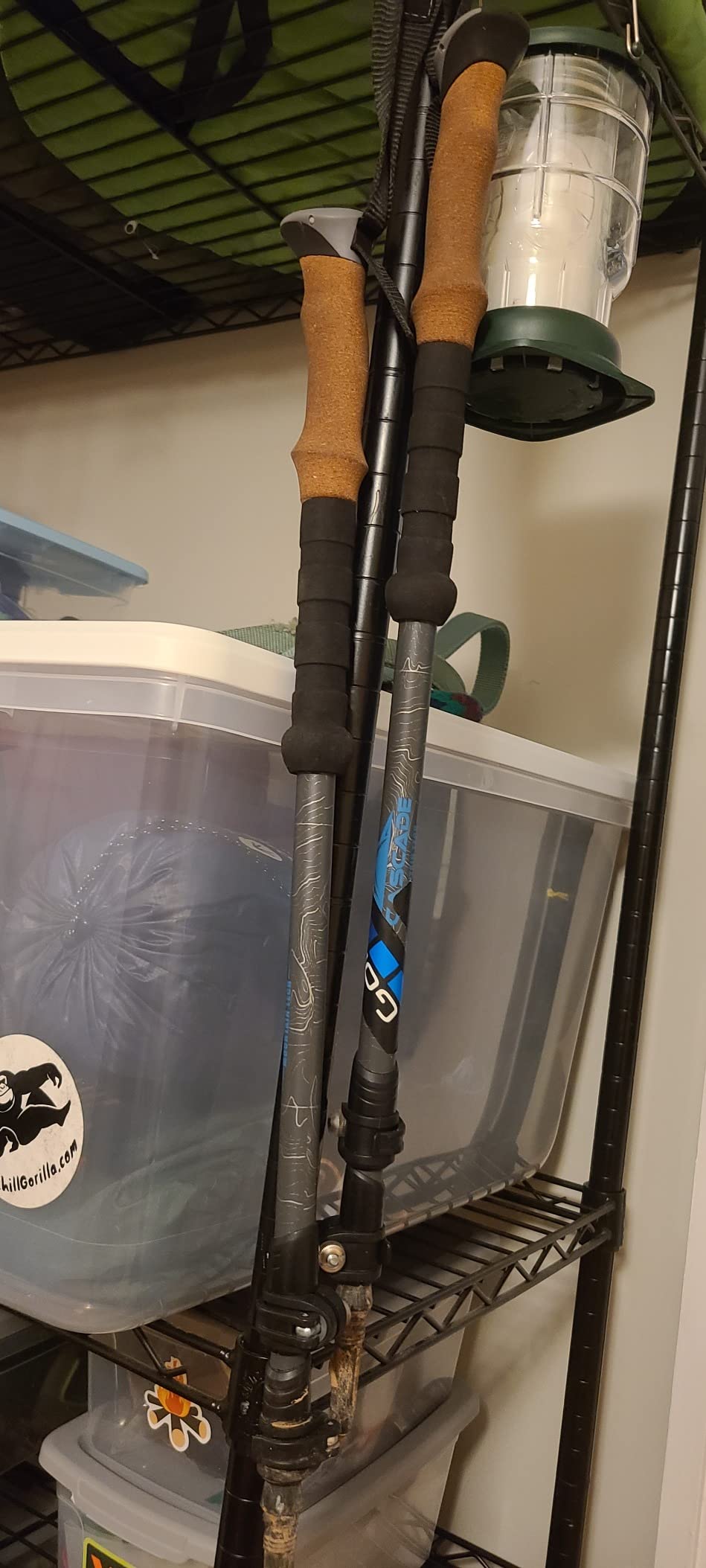 Cascade Mountain Tech Trekking Poles - Carbon Fiber Walking or Hiking Sticks with Quick Adjustable Locks customer photo 1