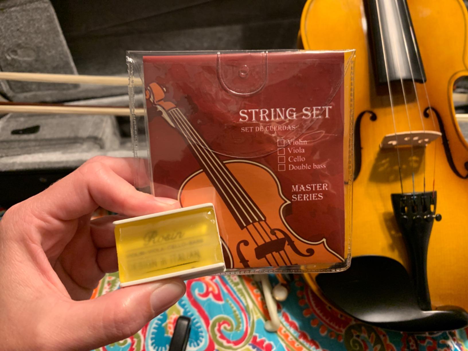 Eastar 4/4 Violin Set Full Size Fiddle Solidwood for Adults with Hard Case, Shoulder Rest, Rosin, Two Bows, Clip-on Tuner and Extra Strings, EVA-330 customer photo 2
