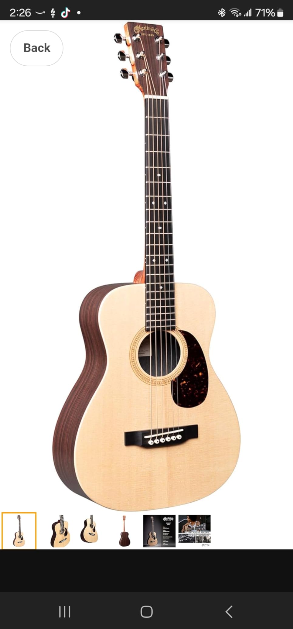 Martin LX1RE Little Martin Acoustic Electric with Gigbag customer photo 1