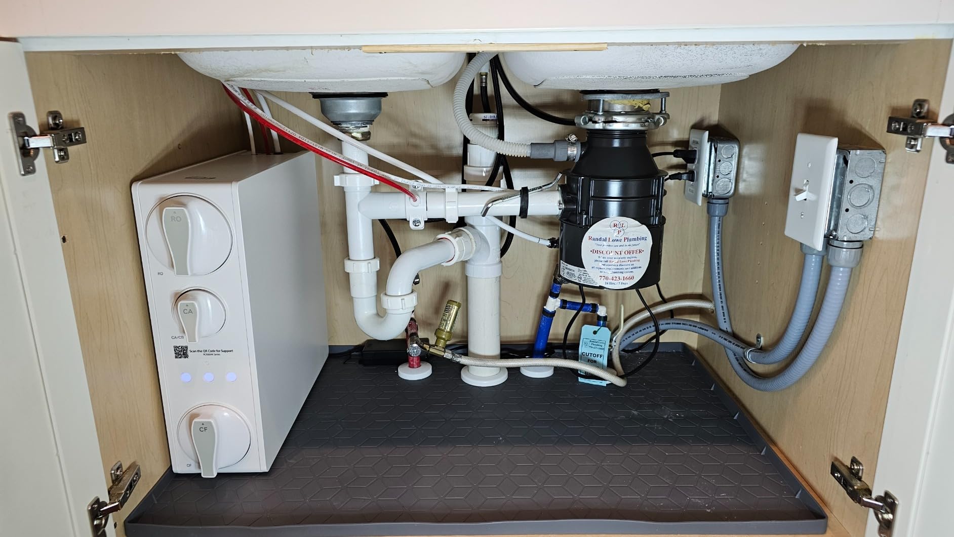 iSpring RO500-BN, NSF Certified Tankless RO Reverse Osmosis Water Filtration System, 500 GPD Fast Flow, Brushed Nickel Faucet, 2:1 Pure to Drain Ratio, White customer photo 2