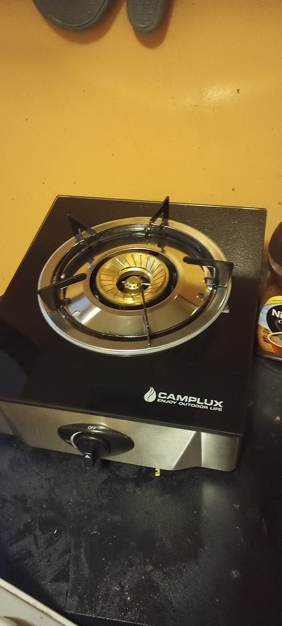 CAMPLUX 2 Burner Propane Stove, LPG Tempered Glass Auto Ignition Double Burner Portable Gas Stove Top, 19,000 BTU Propane Cooktop for Camping, CSA Regulator & Hose Included, estufa de gas portatil customer photo 1