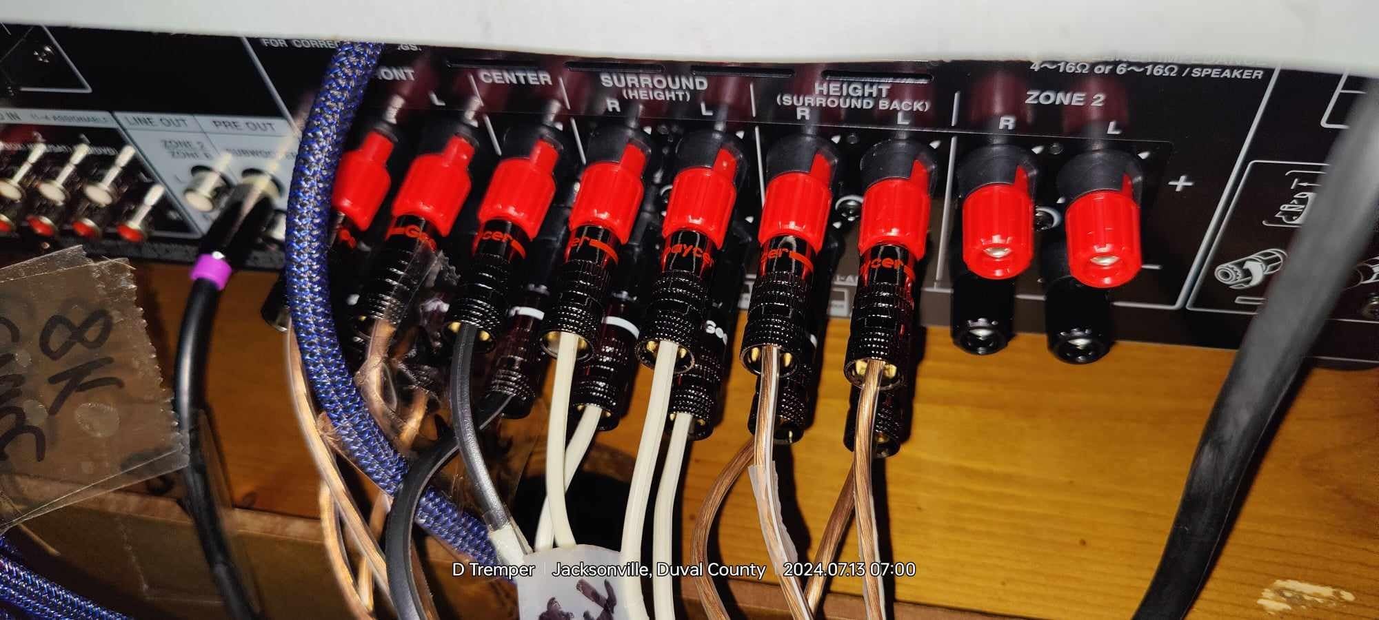 Banana Plugs for Speaker Wire - 24K Gold Plated Banana Adapter Connector(6 Pairs/12 pcs) customer photo 1