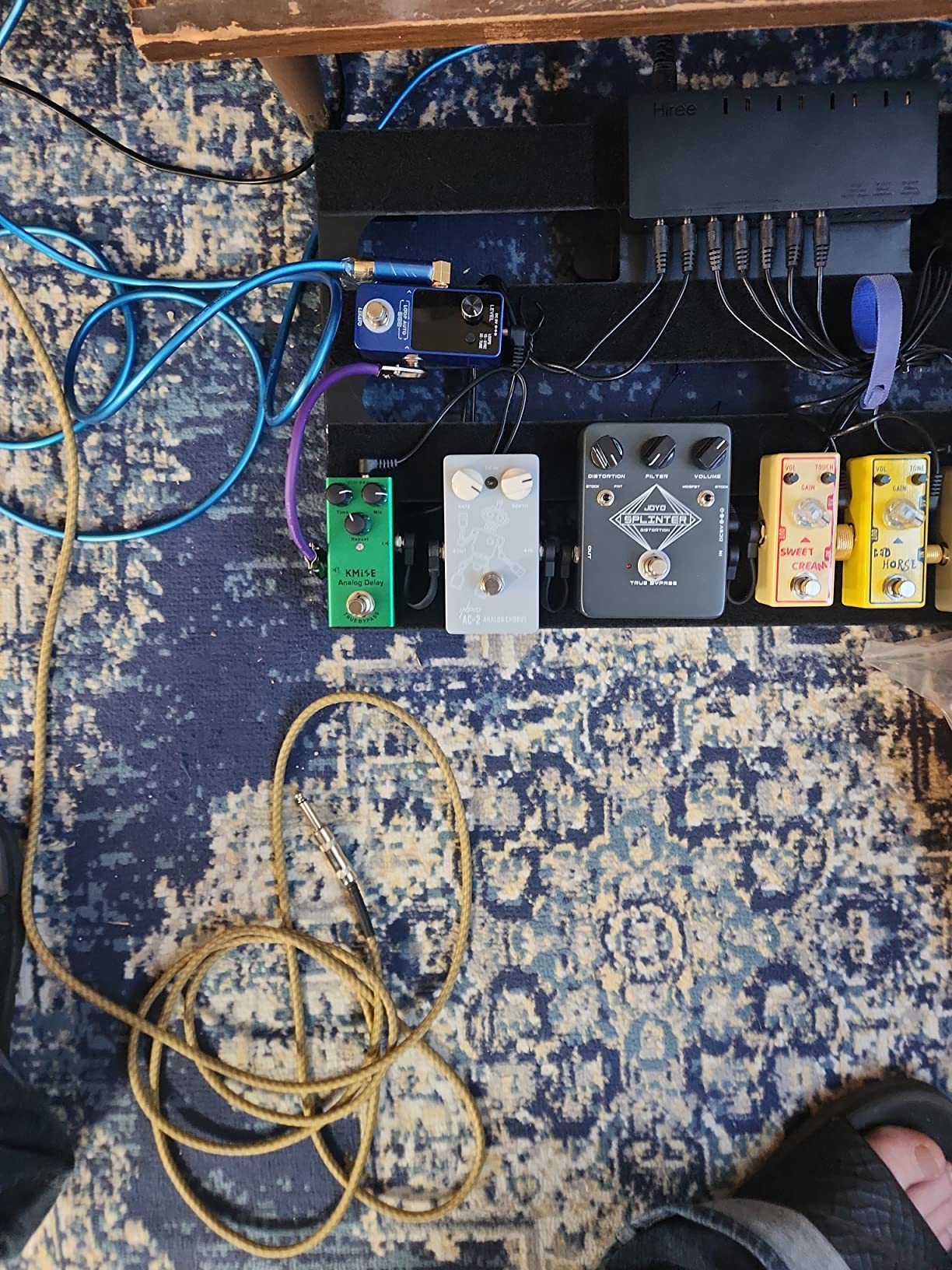 Kmise Analog Delay Electric Guitar Effects Pedal,True Bypass,Tip‑Negative customer photo 2