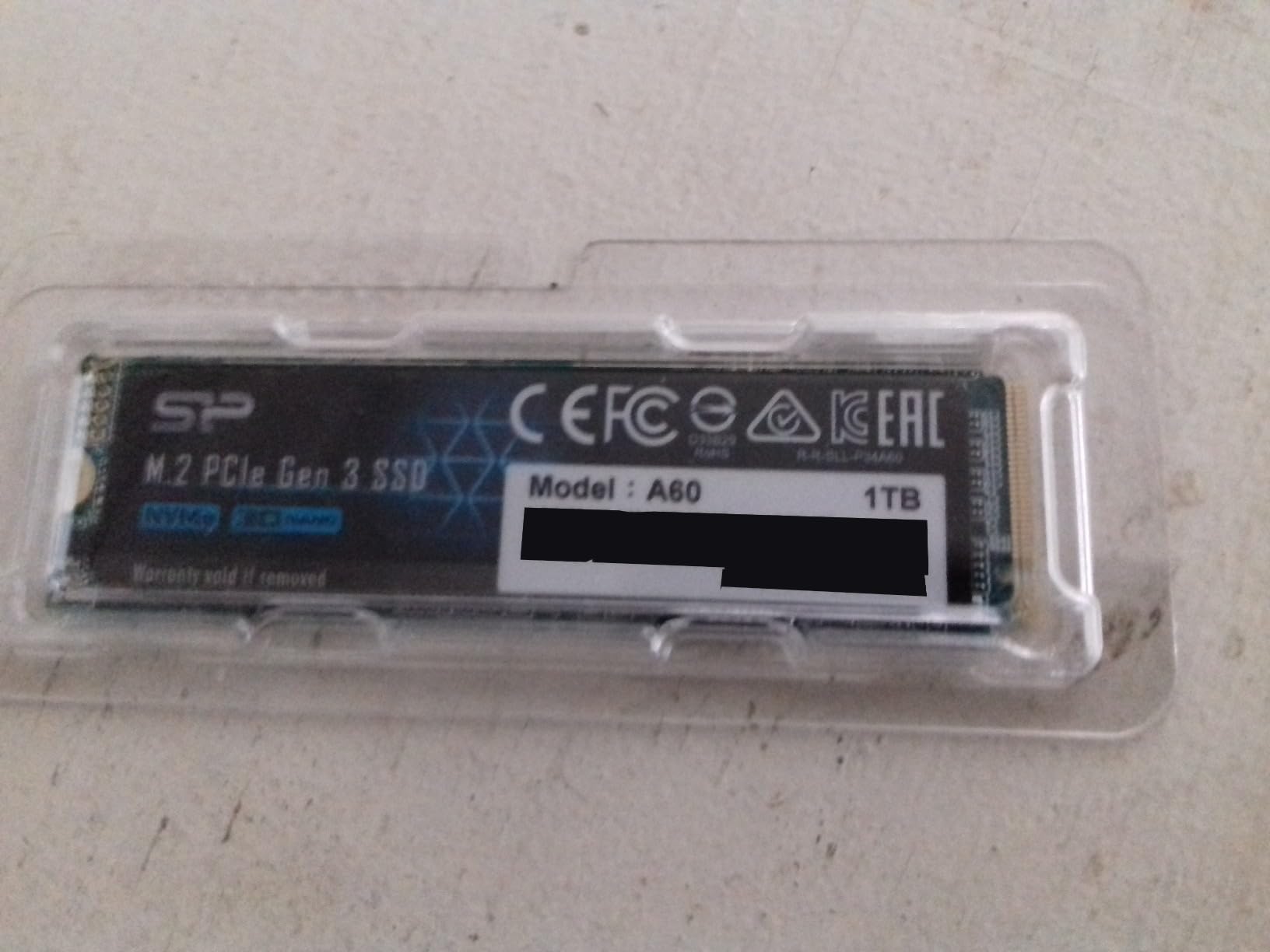 Silicon Power 1TB - NVMe M.2 PCIe Gen3x4 2280 SSD (SP001TBP34A60M28) customer photo 2