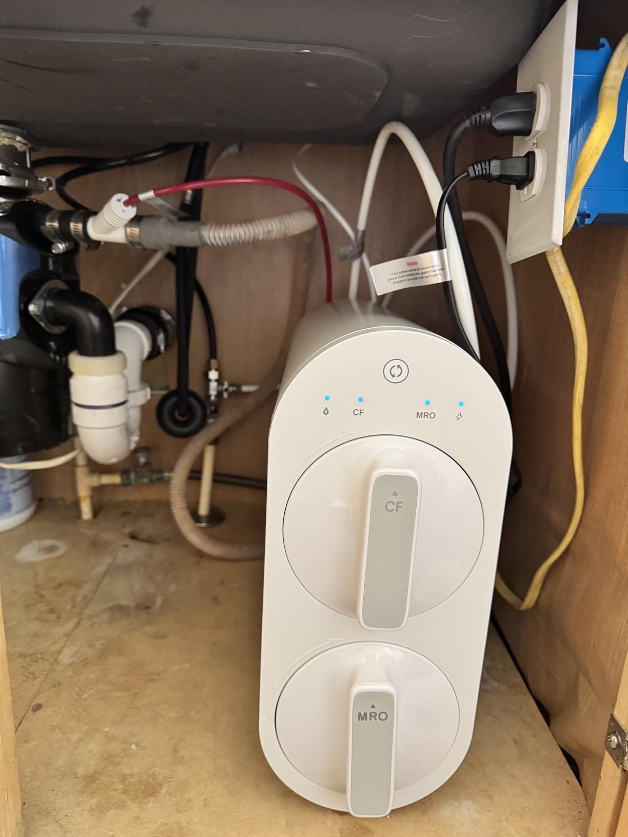 Waterdrop G2 Reverse Osmosis System, 400 GPD Tankless RO Water Filtration customer photo 2