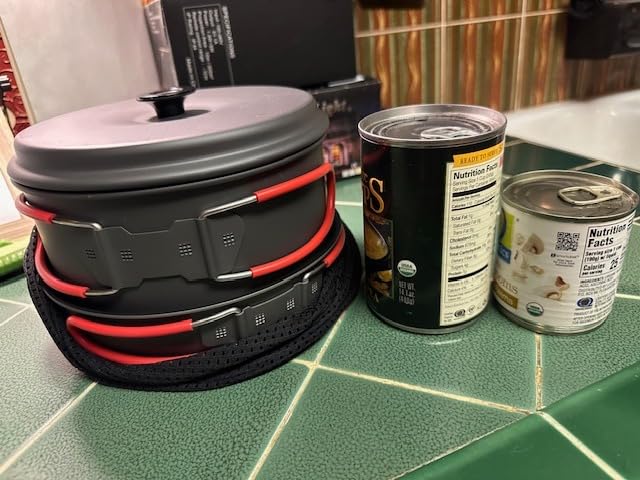 ALOCS Camping Cookware Set Camping Gear Compact Camping Pots and Pans Set customer photo 1