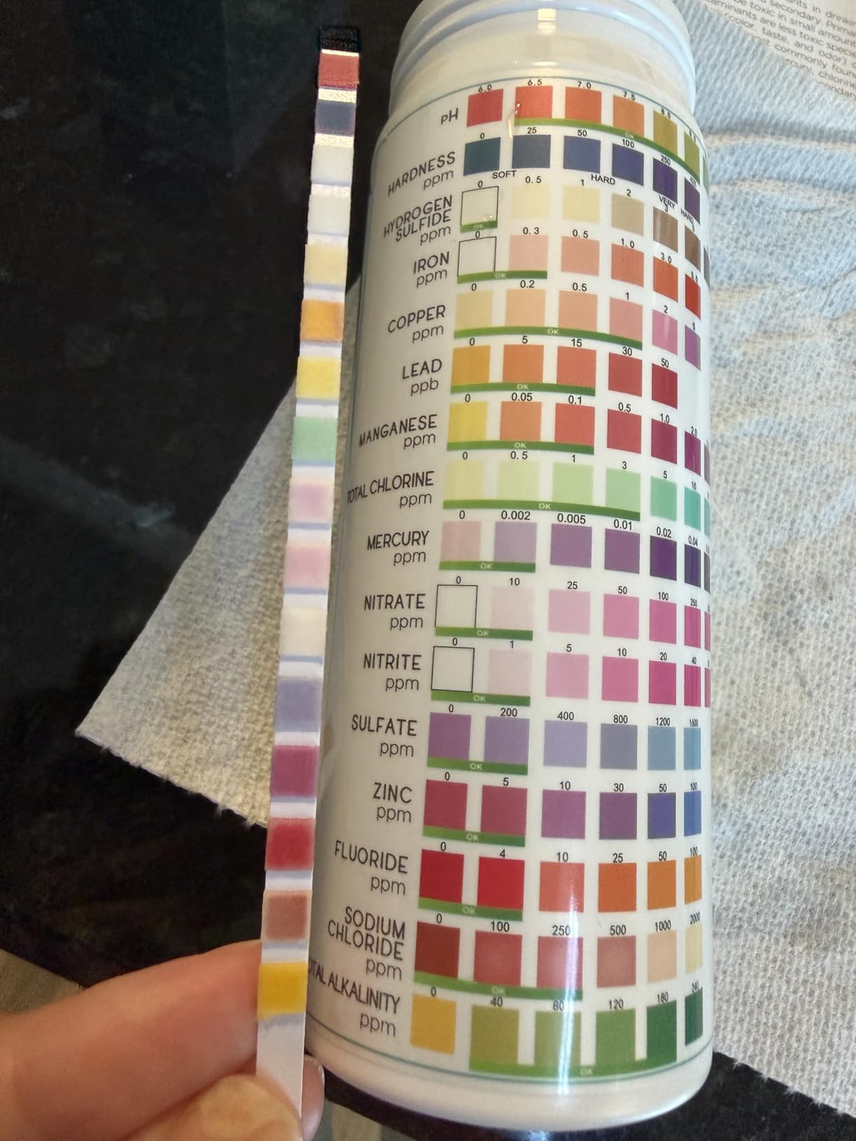 Varify 17in1 Complete Drinking Water Test Kit - 100 Strips + 2 Bacteria Tester Kits - Well, Tap, Home, City Water Testing Strip for Lead, Alkaline, Chlorine, Hardness, Iron, Fluoride, Copper & More customer photo 2