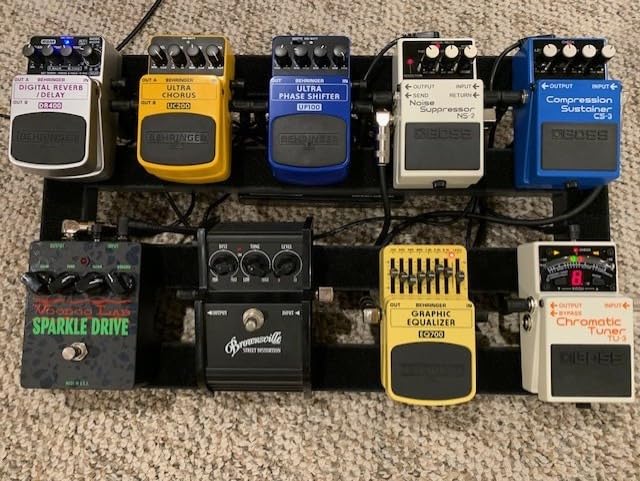 Ghost Fire Guitar Pedal Board Aluminum Alloy 1.76lb Super light Effect Pedalboard 19.8''x11.5'' with Carry Bag,SPL-04 customer photo 1