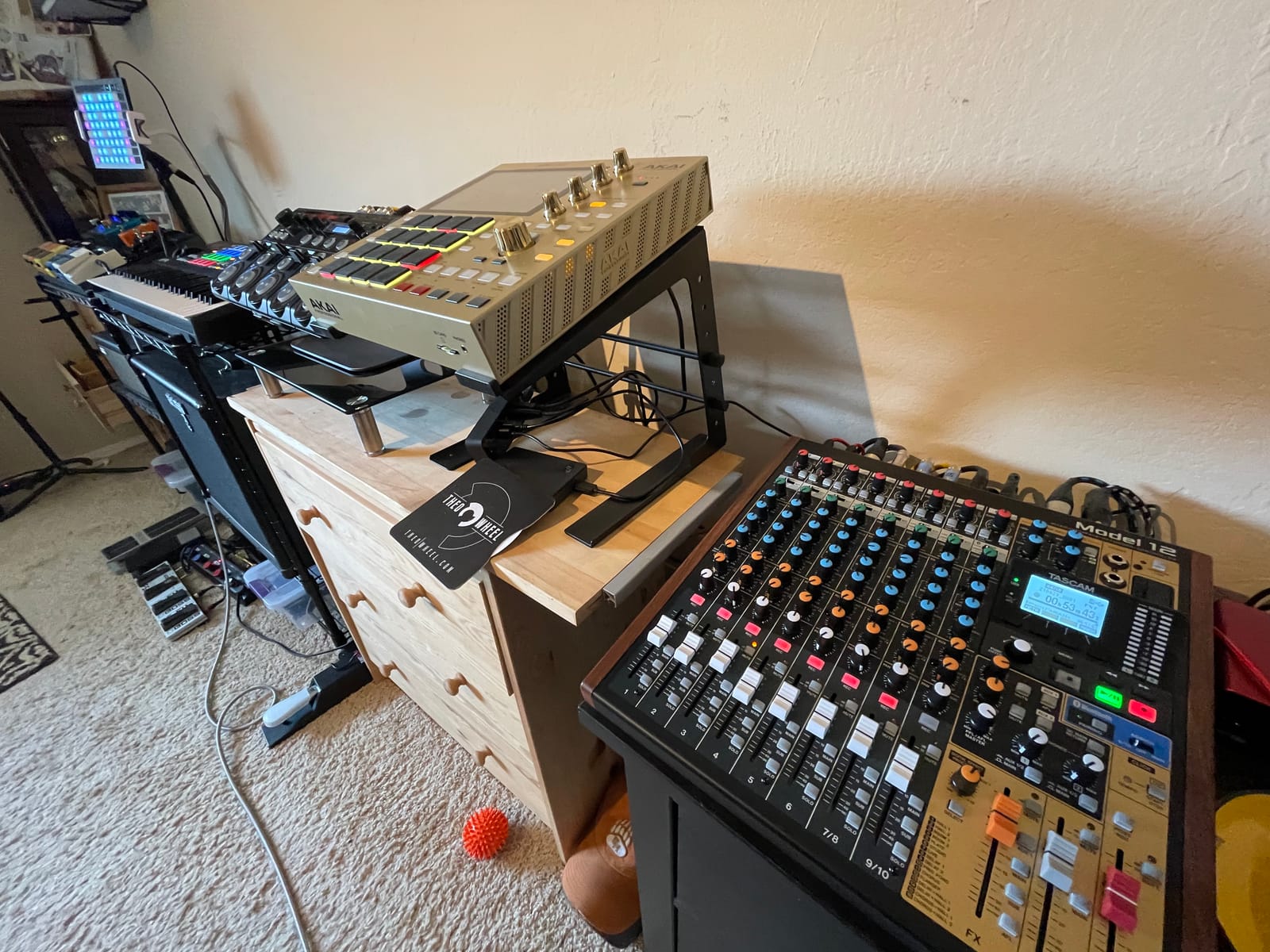 Tascam Model 12 All-in-One 12-track Digital Multitrack Mixing and Recording Studio, Mixer, USB Audio Interface and DAW Controller customer photo 1