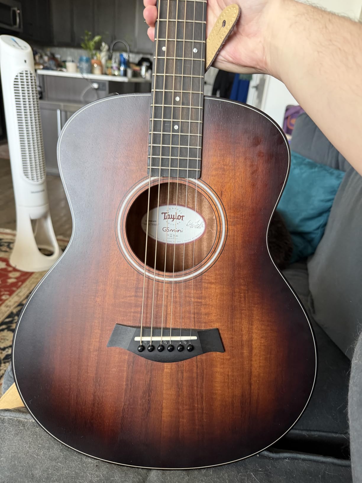 Taylor GS Mini-e Koa Plus Acoustic-electric Guitar - Shaded Edgeburst customer photo 2