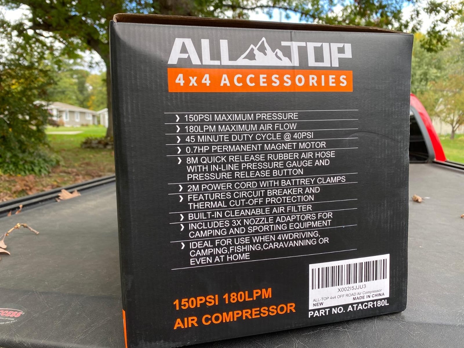 ALL-TOP Air Compressor Kit, 12V Portable Inflator 7.06CFM, Offroad Air Compressor for Truck ,Air Pump for Car Heavy Duty, Max 150PSI for SUV 4x4 Vehicle RV Tire customer photo 1