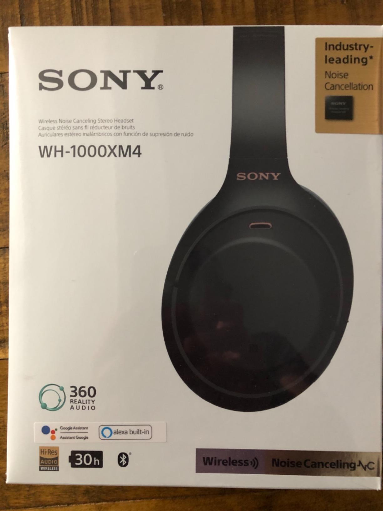 Sony WH-1000XM4 Wireless Noise Cancelling Headphones, Silver customer photo 1