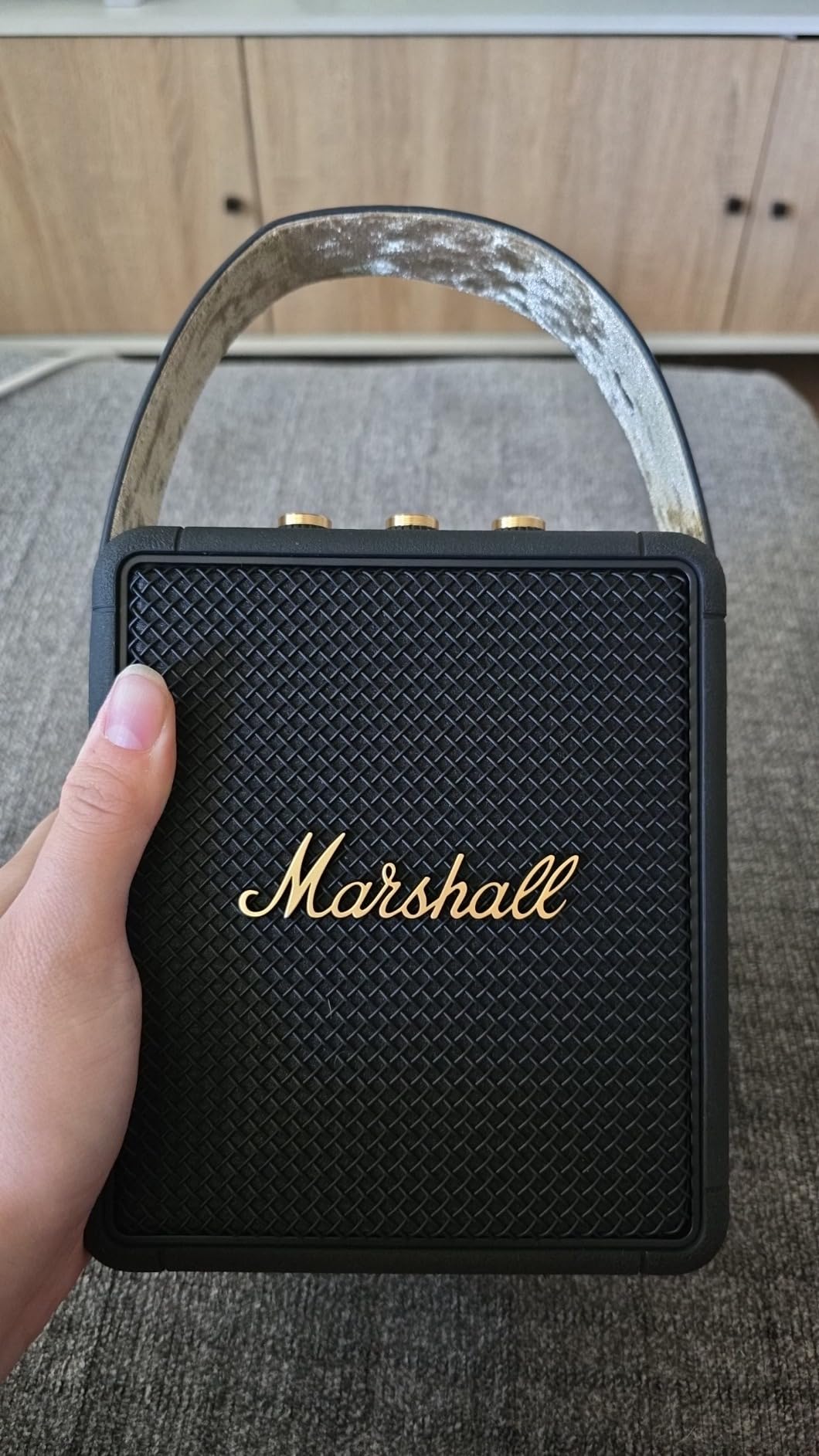 Marshall Stockwell II Portable Bluetooth Speaker - Black and Brass customer photo 1