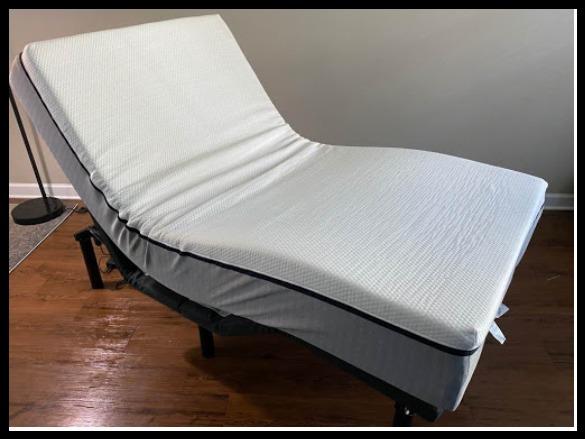 Blissful Nights King e3 Adjustable Bed Base Frame with Head and Foot Incline, Wireless Remote Control, Easy Assembly, and 10 Year Warranty customer photo 1