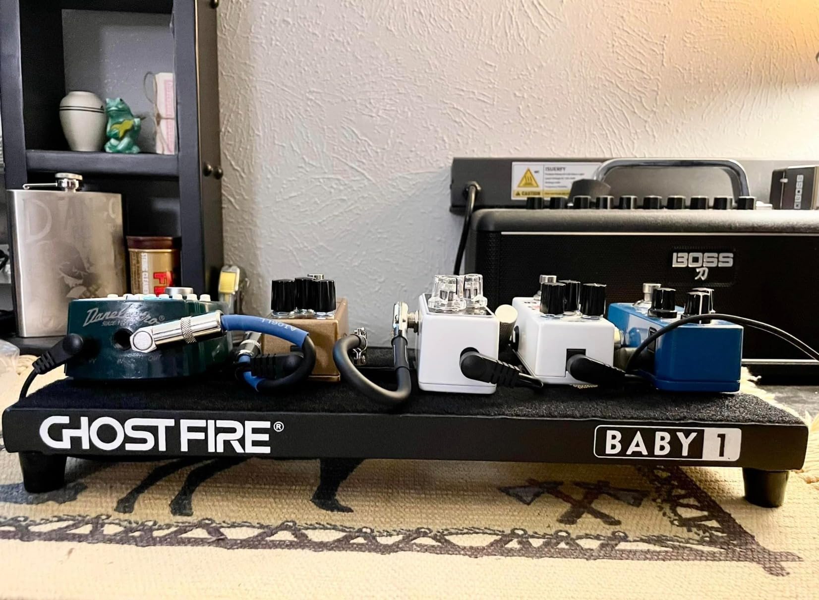 Ghost Fire Guitar Pedal Board Aluminum Alloy 6.3lb Effect Pedalboard 31.8