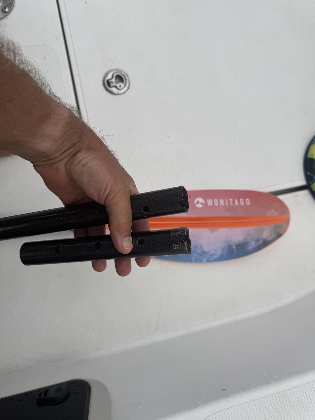 Kayak Paddle Adjustable, Lightweight Carbon Fiber Kayaking Oar customer photo 1