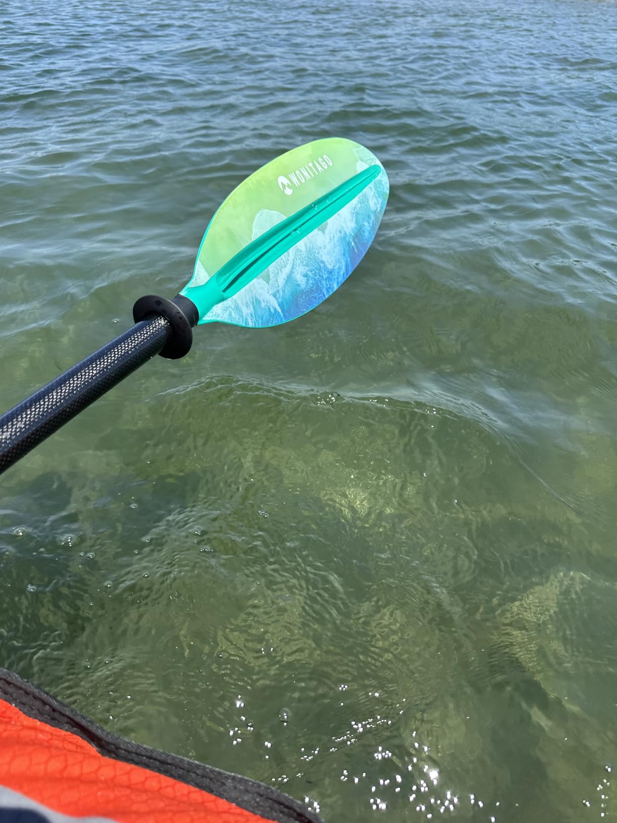 Kayak Paddle Adjustable, Lightweight Carbon Fiber Kayaking Oar customer photo 2