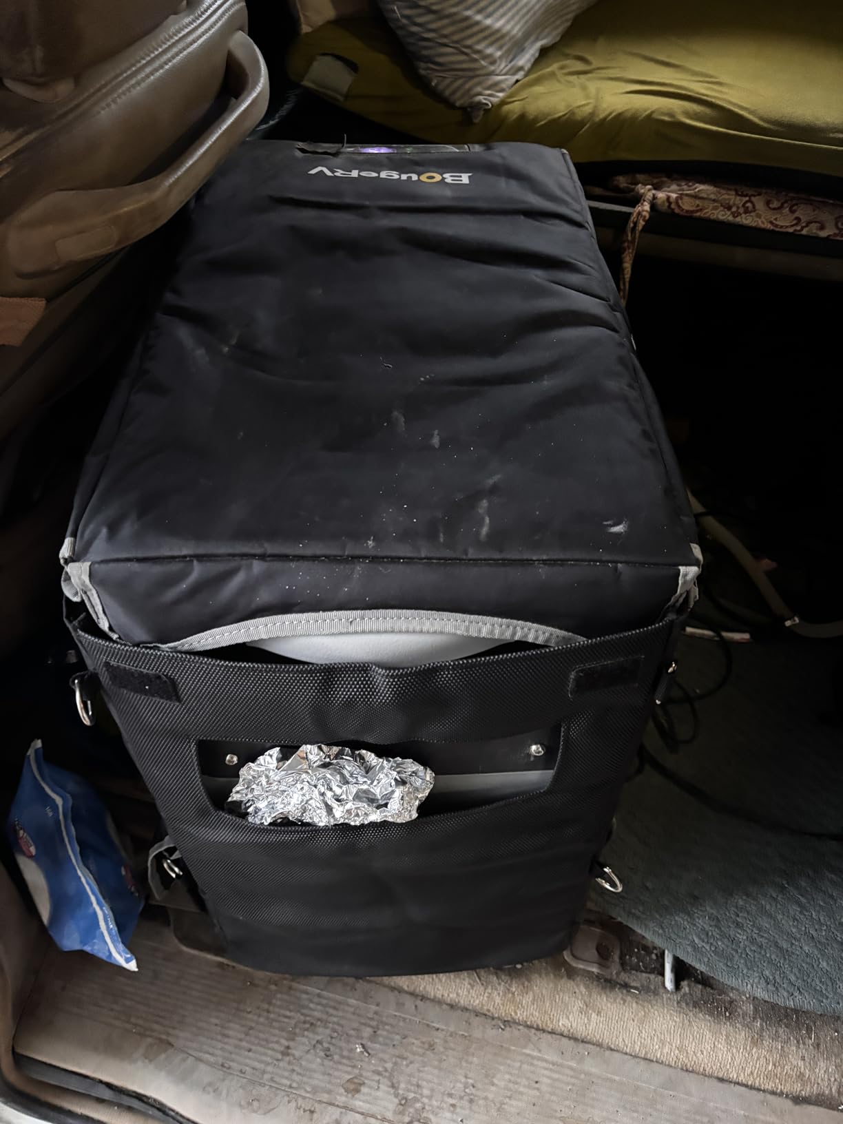 BougeRV 53 Quart Insulated Protective Cover, 12 Volt Portable Refrigerator Cover, Car Freezer Cover (Refrigerator NOT Included) customer photo 1