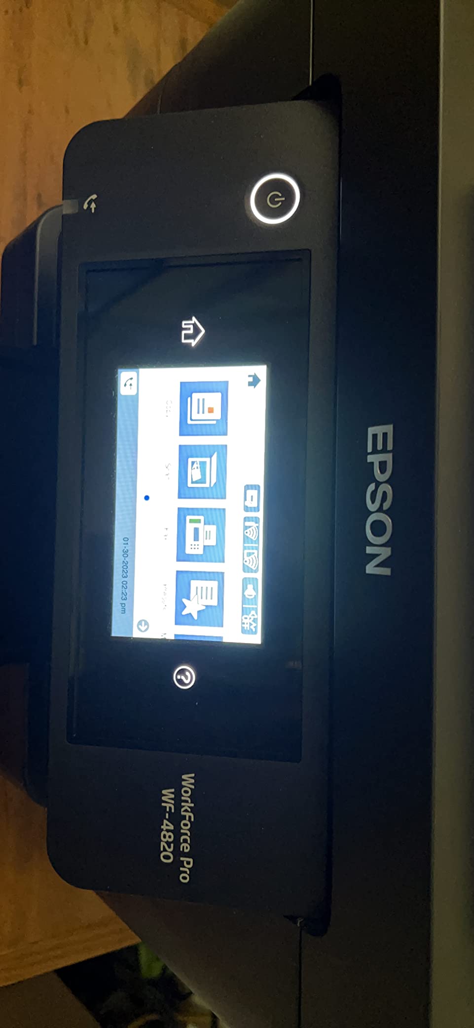 Epson® Workforce® Pro WF-4820 Wireless Color Inkjet All-In-One Printer, Black, Large customer photo 1