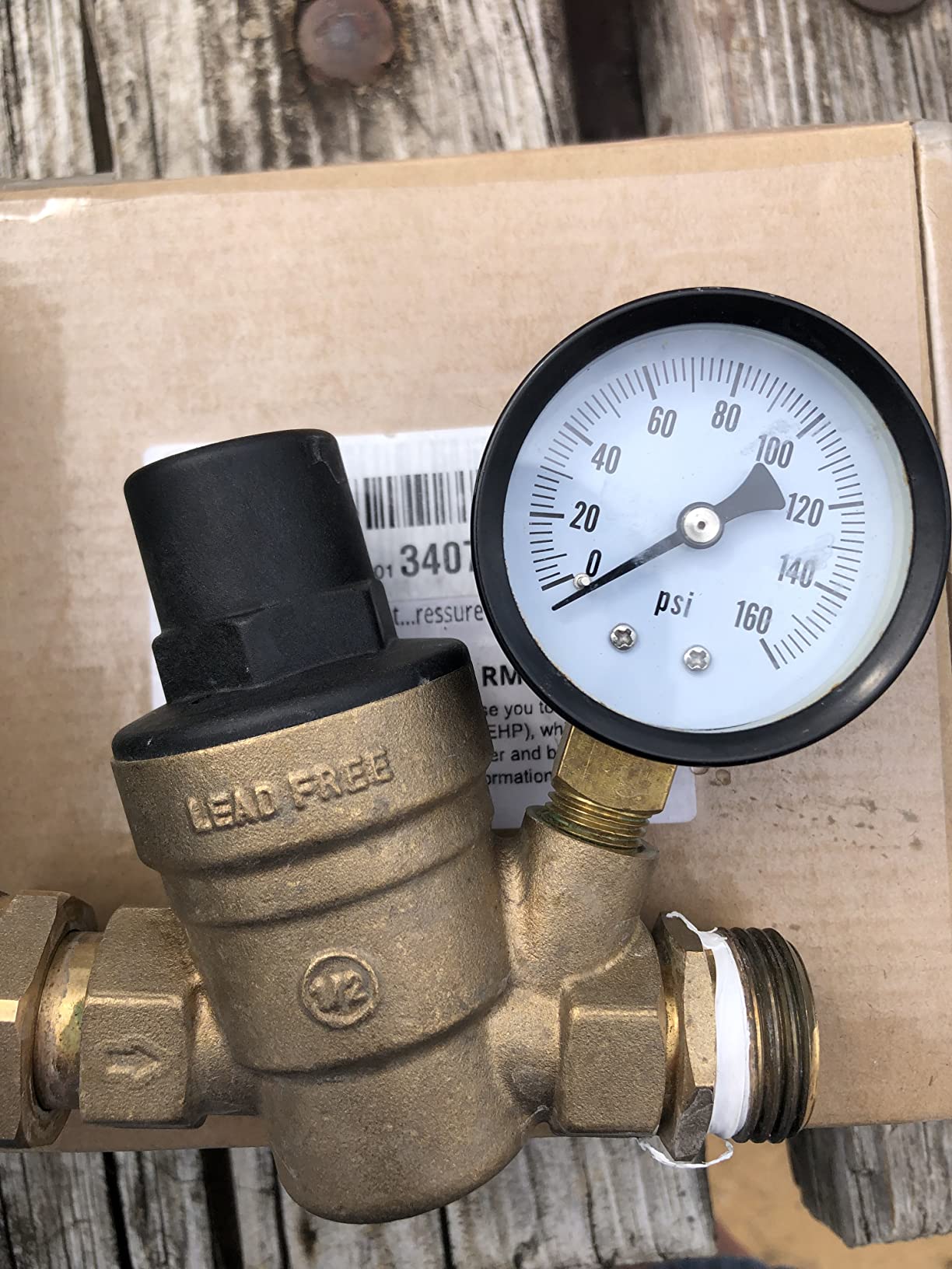 RVMATE RV Water Pressure Regulator, Lead-Free Brass customer photo 2