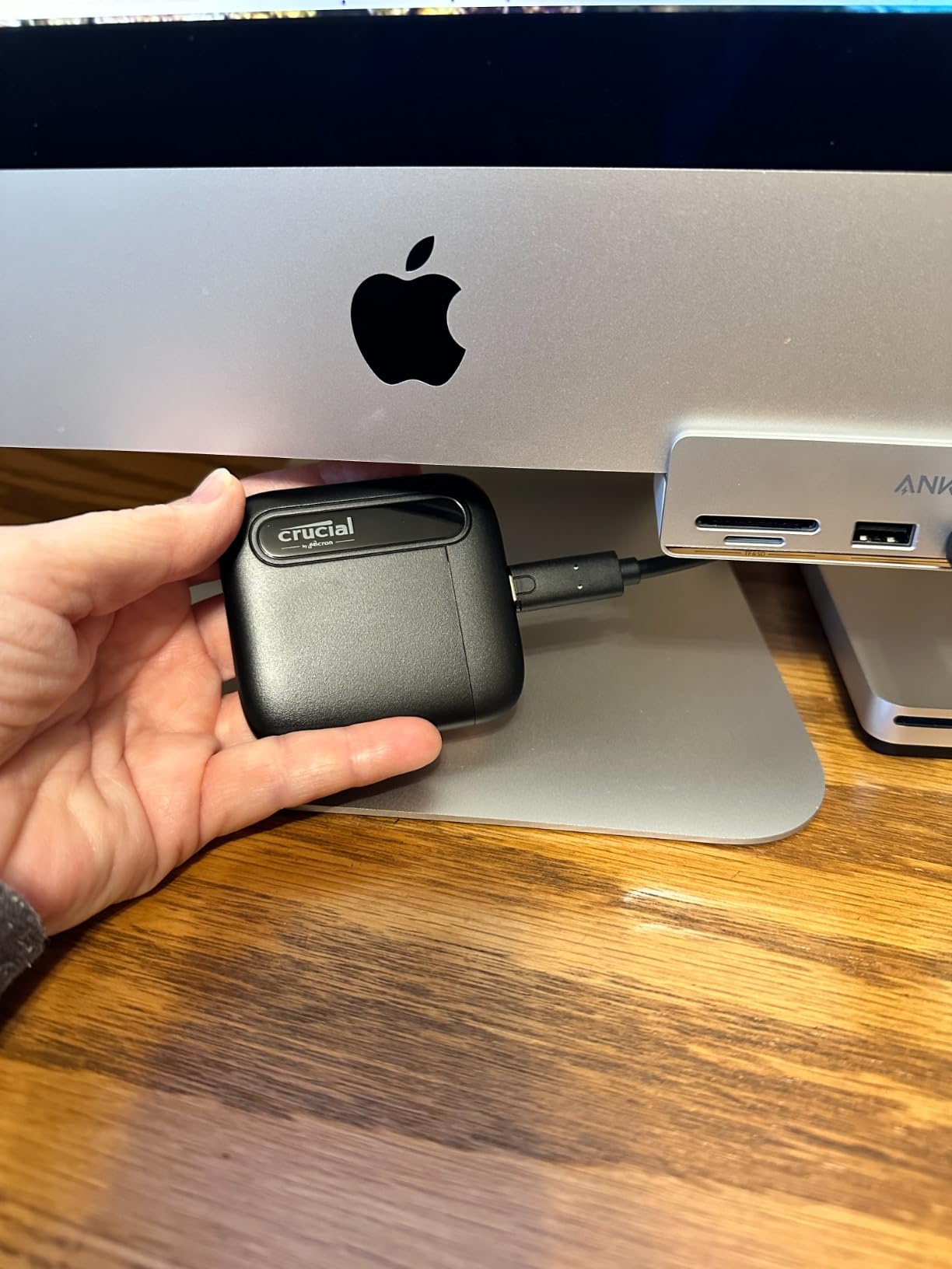 Crucial X6 1TB Portable SSD – Up to 800MB/s, USB 3.2 – External Solid State Drive for PC, Mac, PS5, Xbox – CT1000X6SSD9 customer photo 2