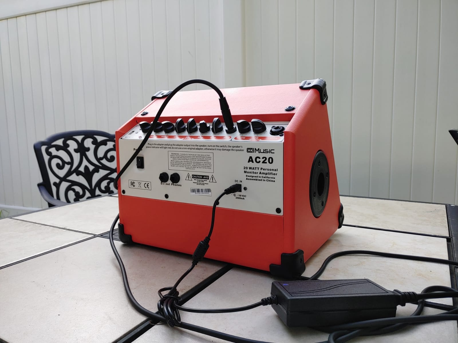 Acoustic Guitar Amplifier, 20 Watt Bluetooth Amp for Guitar Acoustic with Reverb Chorus Effect, 3 Band EQ(Including Microphone and Audio Cable) customer photo 2