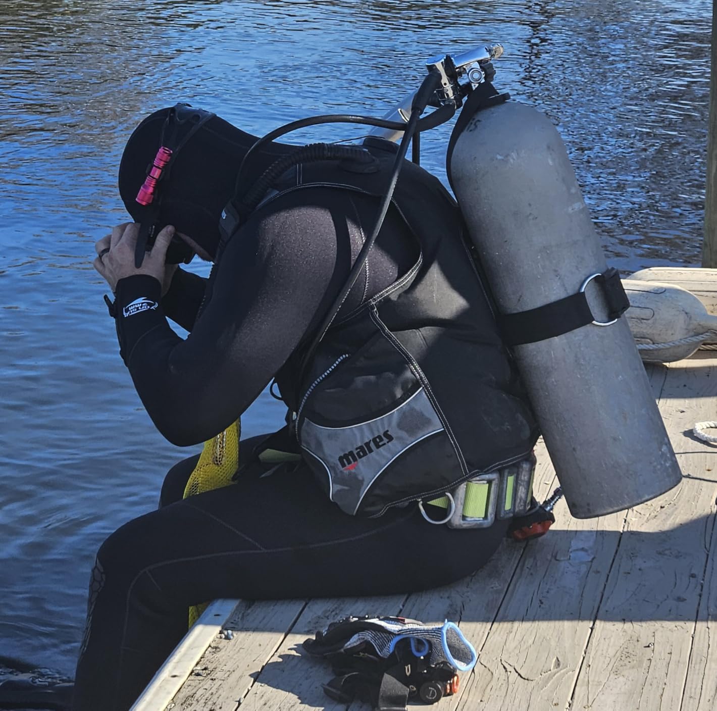 Wetsuits Men's Ultra Stretch 7Mm Neoprene Wetsuit, Winter Warm Front Zip Full Body Diving Suit for Snorkeling Scuba Diving Swimming Surfing customer photo 1