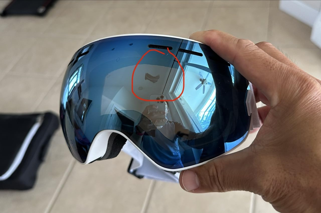 EXP VISION Snowboard Ski Goggles Men Women Youth, Anti Fog OTG Winter Snow Goggles Spherical Detachable Lens customer photo 1