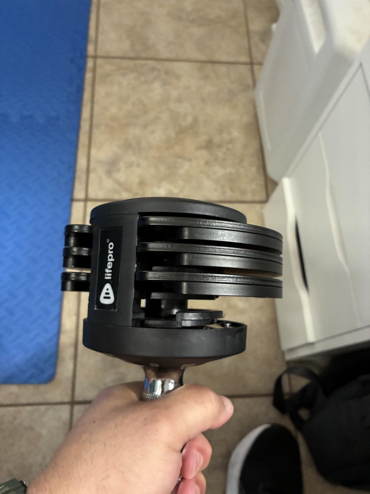 Lifepro Adjustable Dumbbells & Weights for Home Gym, Quick-Adjust customer photo 2
