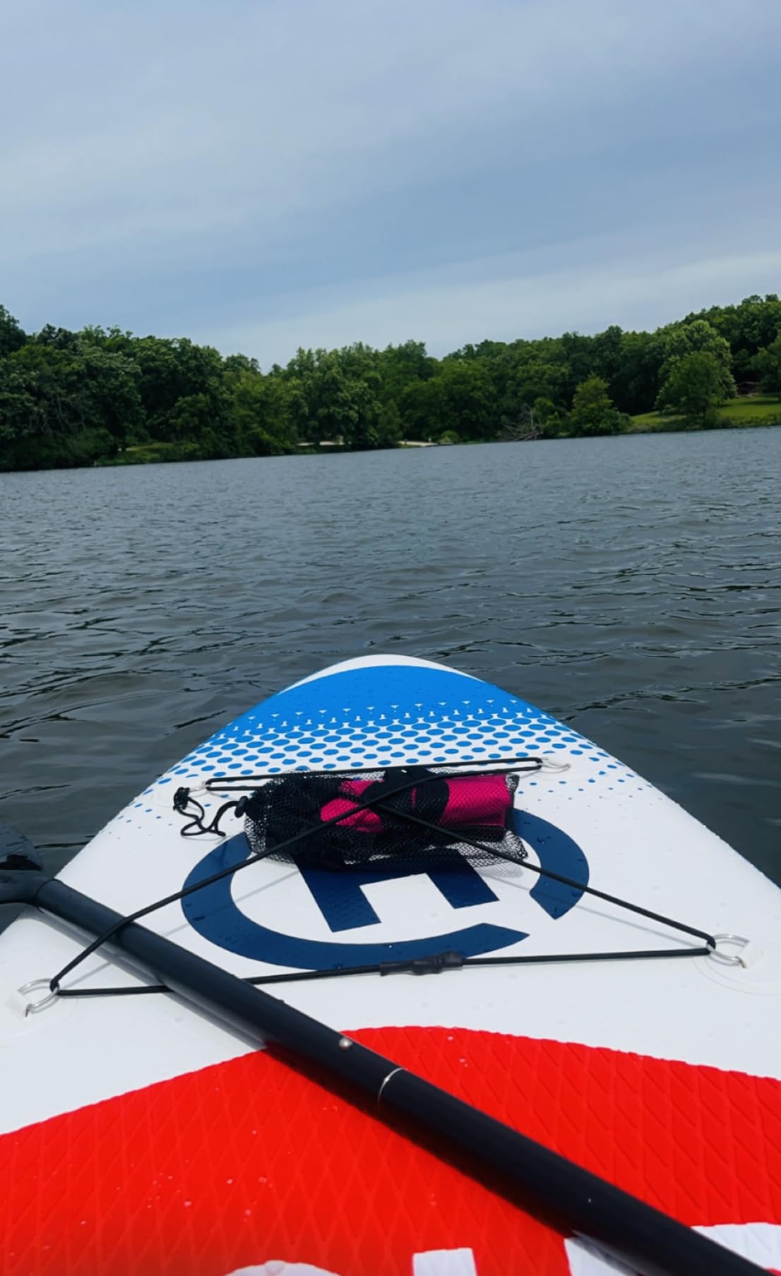 Inflatable Stand-Up Paddle Board: Wide SUP with Full Accessories, Anti-Slip EVA Deck, Paddleboard for Yoga/Surfing/Fishing & More, for Youth & Adults, Beginner-Friendly customer photo 1
