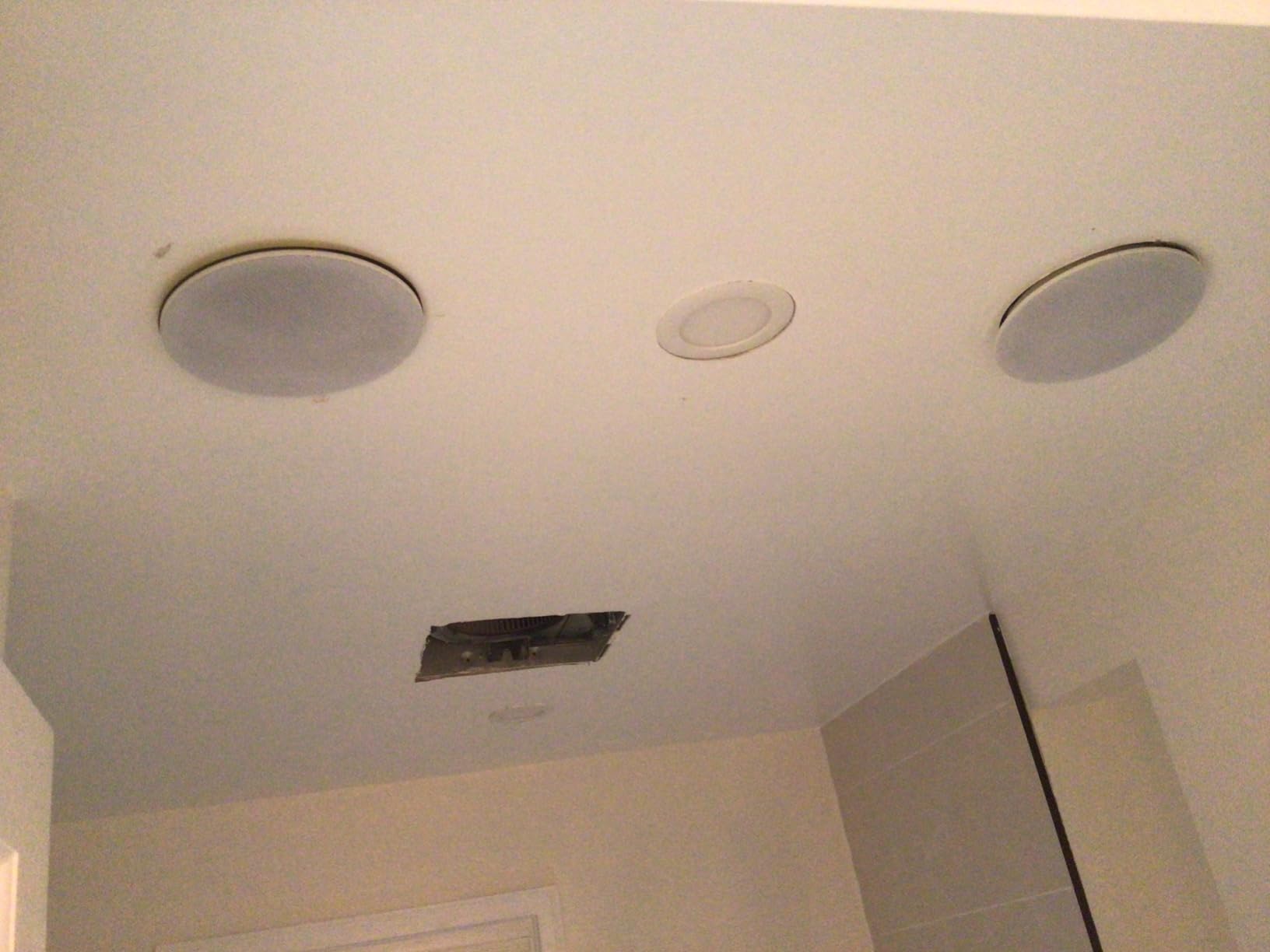 Herdio 6.5 Inch Bluetooth Ceiling Speakers, 300 Watts Flush Mount 2-Way Universal Home Speakers,1 Pair customer photo 1
