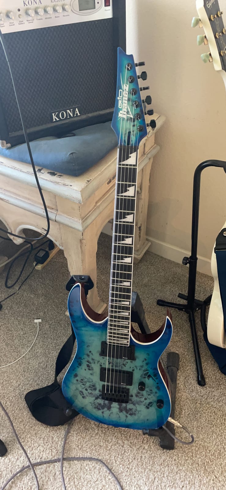 Ibanez GIO GRGR221PA Electric Guitar - Aqua Burst customer photo 2